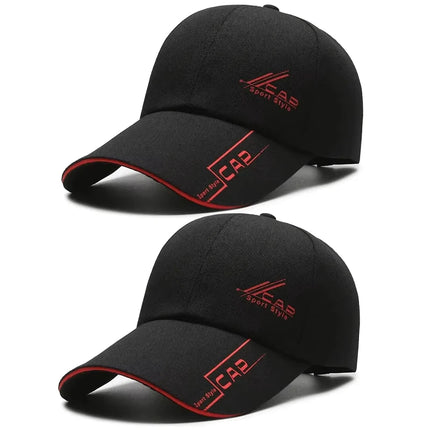 Mens Summer Long Brim Baseball Cap Sun Shield HebeiChoice