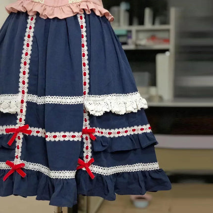 Voostao Japanese Sweet Lolita Mini Skirt Women Kawaii by zapcart
