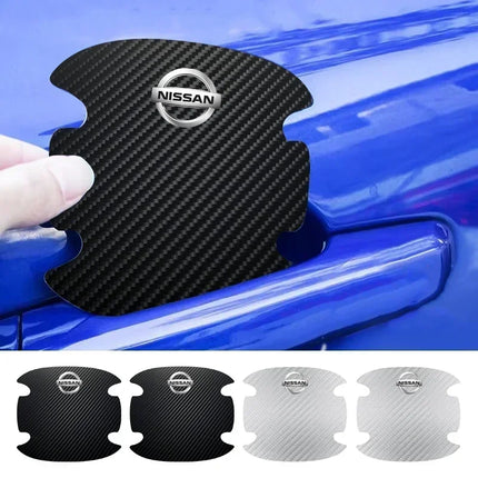 Nissan Carbon Fiber Door Bowl Handle Sticker For Owners by zapcart