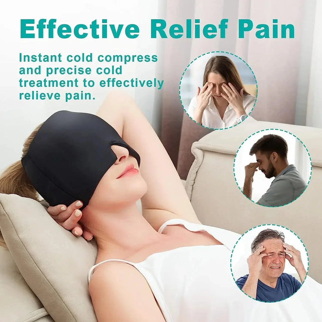 Choice Migraine Relief Hat Gel Hot Cold Cap for Sufferers by zapcart