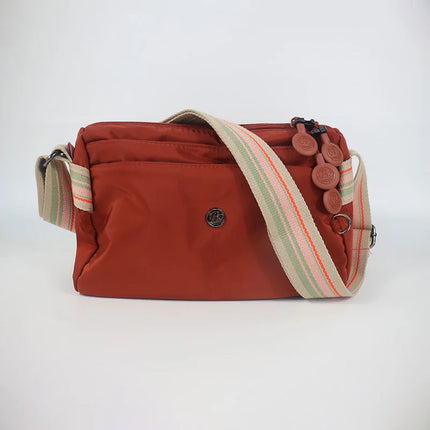 Ultra-light Nylon Crossbody Bag for Women Adjustable Wide Strap Lightweight Women's Bag Zipper Closure Stylish Messenger Bag by zapcart