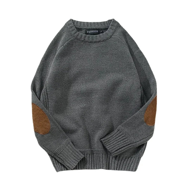 Guizhou Mens Warm Pullover Knit Sweater Harajuku Patch by zapcart