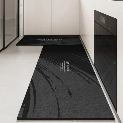 Facaishu Kitchen Floor Mat PVC Waterproof Non Slip Home Use by zapcart