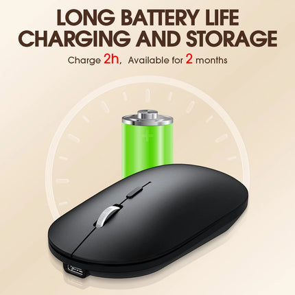 Xummen Wireless Bluetooth Mouse Silent Rechargeable MacBook by zapcart