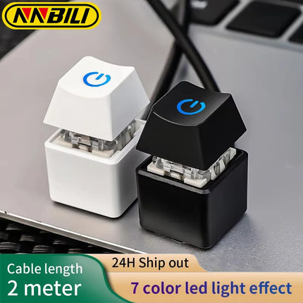 NNBILI 2m LED Power Button Extension Cable For Home Office by zapcart