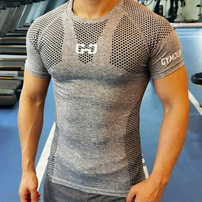 Jason Rain Mens Quick Dry Sport T Shirt Compression by zapcart