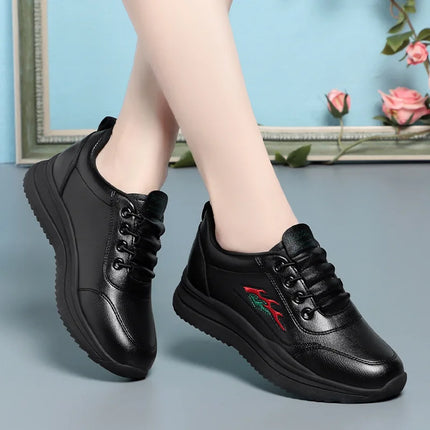 White Breathable Womens Walking Shoes Comfort Anti Slip by zapcart