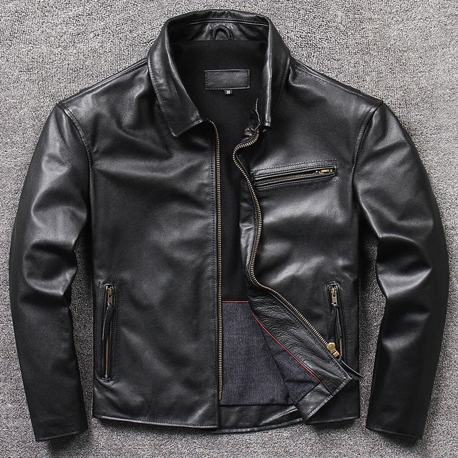 Genuine Cowhide Leather Jacket Motorcycle Others Easy Care by zapcart