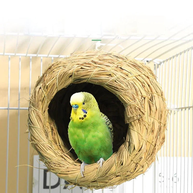 Parakeet Nest Cockatiel Bed Bird Nest Winter Sleeping Bed Plush Warm Bird Beds Comfortable Winter Warmer Pet House Warm Hut Tent by zapcart