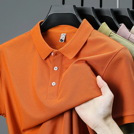 Zhejiang Choice Mens Solid Color Polo Shirt Breathable by zapcart