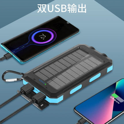 20000mAh Solar Power Bank Waterproof LED Outdoor Charger by zapcart