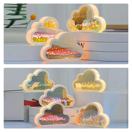 Choice Tulip Cloud Lamp DIY Mirror Night Light for Teens by zapcart