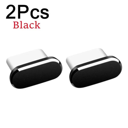Choice Metal Dust Plugs For iPhone Type C Port 2 Pack Guard by zapcart