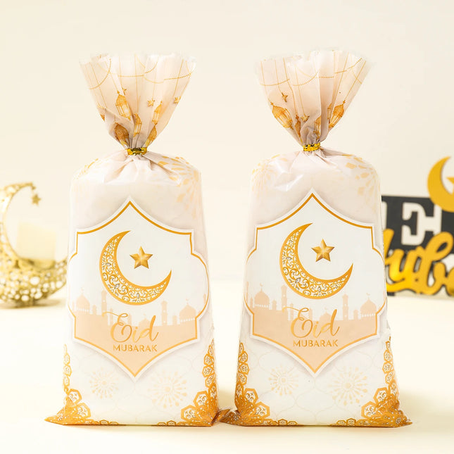 Eid Mubarak Gift Cookie Bags With Straps for Ramadan Decor by zapcart
