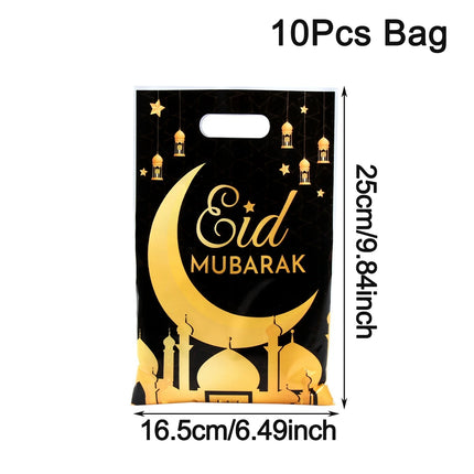 QIFUCN Eid Mubarak Gift Bags Plastic Treat Muslim Ramadan by zapcart