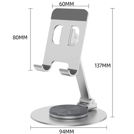 Metal 360 Rotating Desk Phone Holder For iPhone iPad by zapcart