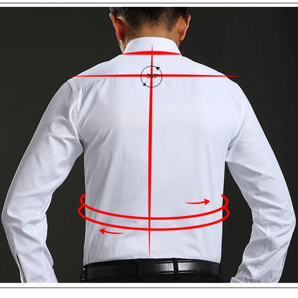 Yuaioiue Men French Cuff Dress Shirt Classic White Office by zapcart