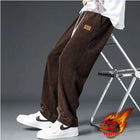Ayrbao Corduroy Heavyweight Sweatpants For Men Casual Wear by zapcart