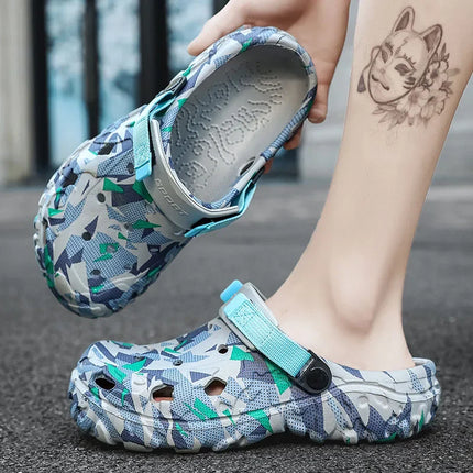 Vzikun Plus Size Men Sandals Lightweight EVA Slides by zapcart