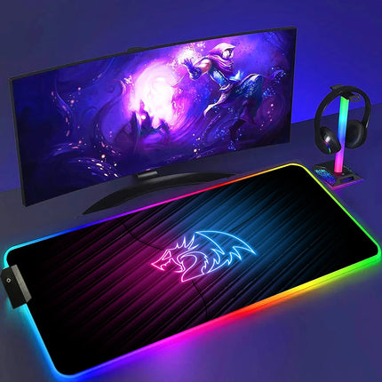 Redragon RGB Gaming Mouse Pad Non Slip Luminous Surface by zapcart