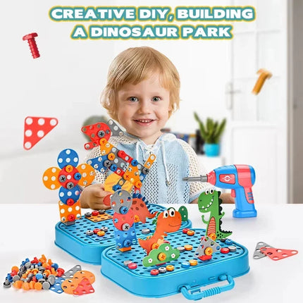 Kids Electric Drill Tool Set 3D Puzzle Educational Toy by zapcart