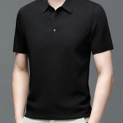 Fujian Choice Mens Polo Shirt Ice Silk Breathable Comfort by zapcart