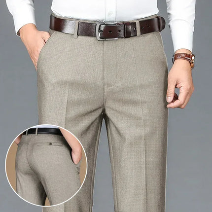 Mens Premium Formal Pants CN Guangdong Classic Comfort Fit by zapcart