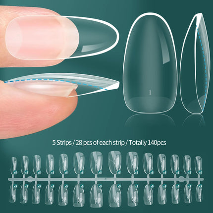 Nailpop Instant Apex Nail Tips Pro Thick Extensions DIY by zapcart