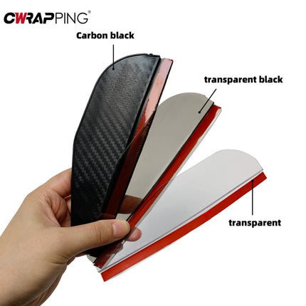 Choice Rearview Rain Visor Carbon Fiber Clear Vision Drivers by zapcart