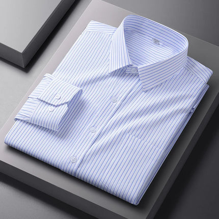 Mens Anti Wrinkle Formal Shirt Long Sleeve Office White by zapcart
