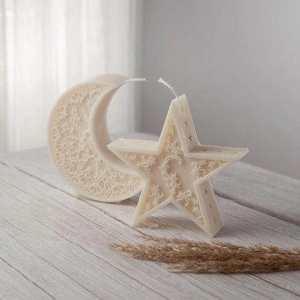 Choice Ramadan Moon Star Silicone Candle Mold For Muslims by zapcart