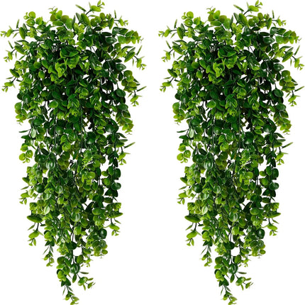 SmrCN Artificial Hanging Eucalyptus Wedding UV Resistant by zapcart