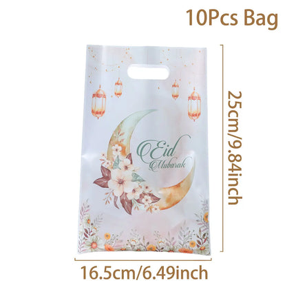 QIFUCN Eid Mubarak Gift Bags Plastic Treat Muslim Ramadan by zapcart