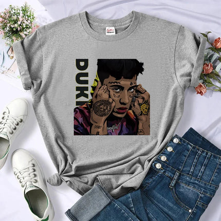 Duki Top Women Graphic Designer Tee All Day Comfort by zapcart