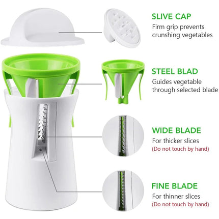 LMETJMA Heavy Duty Spiralizer for Vegetables Home Cooks by zapcart