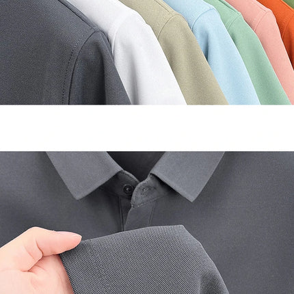 Men's Polo Shirt Embroidered Pony CN Zhejiang Breathable by zapcart