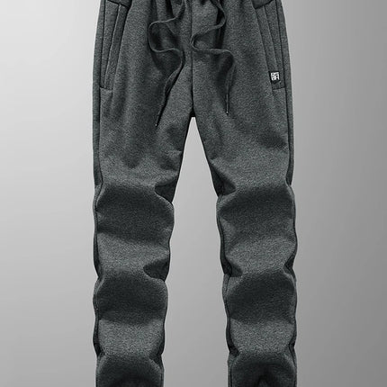 Anbican Winter Mens Thick Fleece Joggers Plus Size Pockets by zapcart