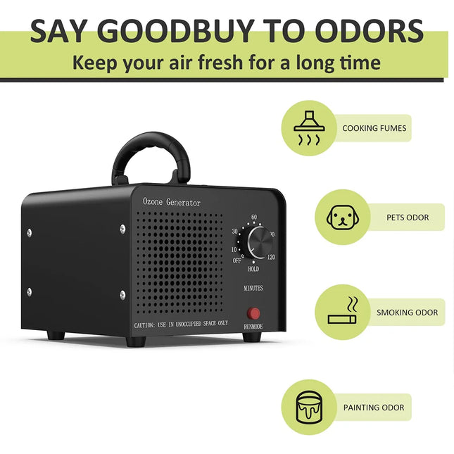 DADAWINDY Powerful Ozone Generator 60000 MG Odor Free Home by zapcart