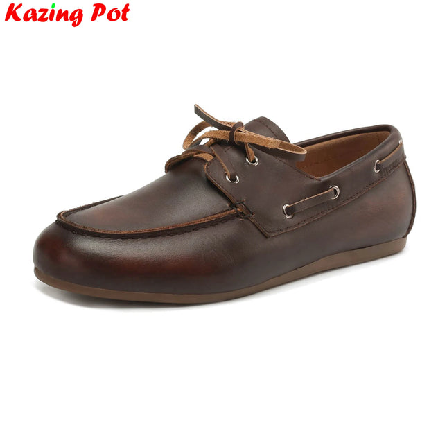 Krazing Pot Plus Size Leather Dance Shoes Women Comfort by zapcart