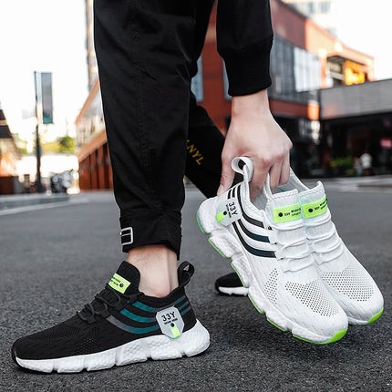 Big Running Men Breathable Lightweight Running Shoes by zapcart