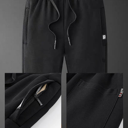 Anbican Winter Mens Thick Fleece Joggers Plus Size Pockets by zapcart