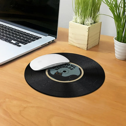 Mairuige Vintage Vinyl Round Mouse Pad Non Slip Desk Mat by zapcart