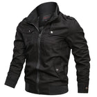 CN Fujian Mens Jacket Zipper Pockets Stand Collar Oversized by zapcart
