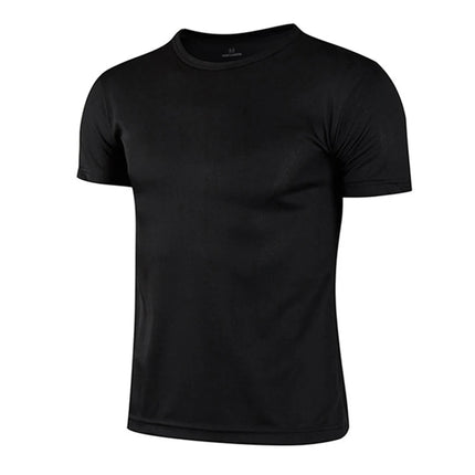 Men's Summer T Shirt White Quick Dry Breathable Gym Tee by zapcart