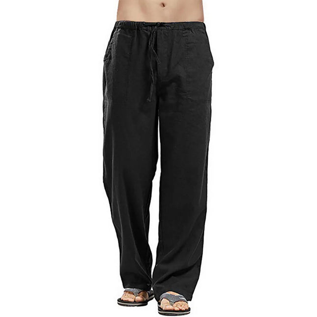 RealXizicn Men's Breathable Elastic Drawstring Pants by zapcart