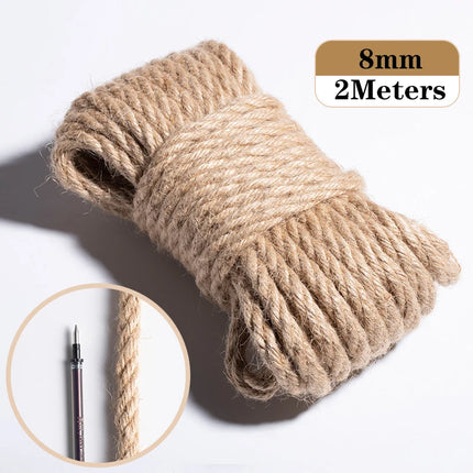 SQLzcCN Natural Jute Ribbon 5M for DIY Crafts and Gift Wrap by zapcart