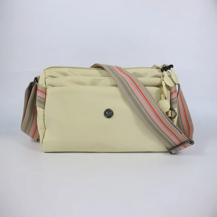 Ultra-light Nylon Crossbody Bag for Women Adjustable Wide Strap Lightweight Women's Bag Zipper Closure Stylish Messenger Bag by zapcart