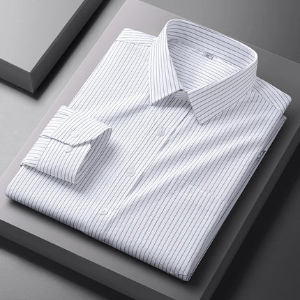 Mens Anti Wrinkle Formal Shirt Long Sleeve Office White by zapcart