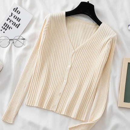 AOSSVIAO Knit Cardigan Crop Top For Women Fairycore by zapcart