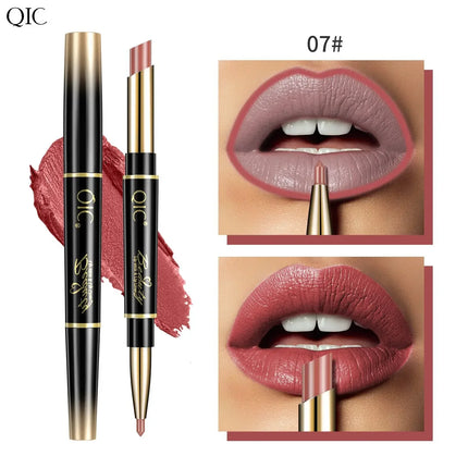 QIC Matte Lipstick And Lip Liner Nude Two In One For Women by zapcart